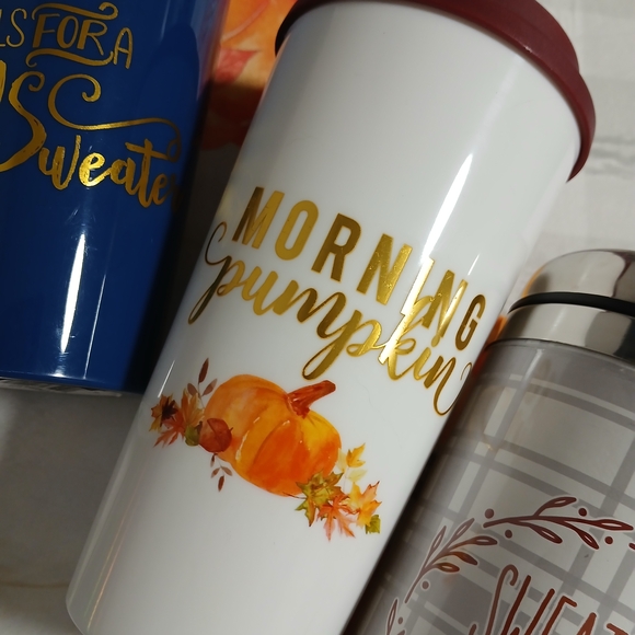 Autumn Collection Of Travel Mugs + 1 Halloween Travel Mug - Picture 4 of 6